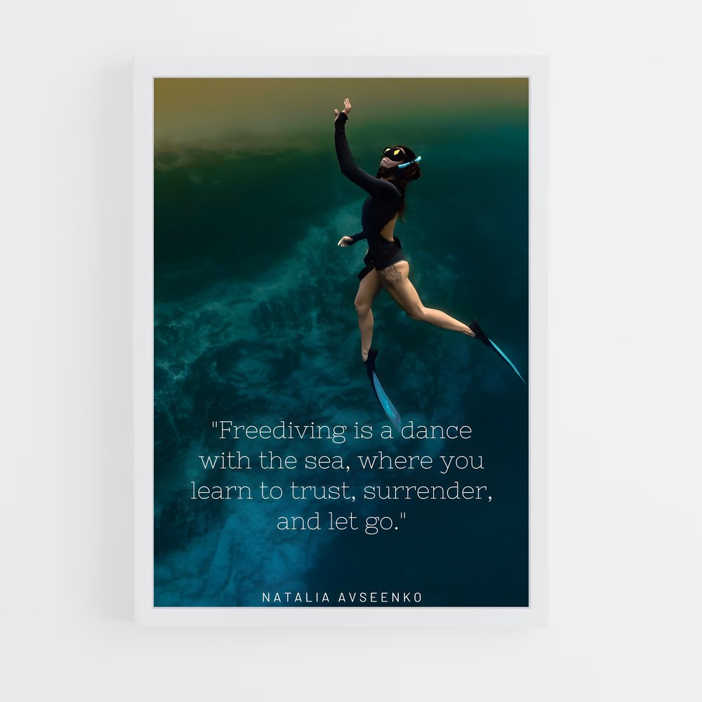 Poster Surfing the Depths – affiche Plongée en apnée (vue 3)